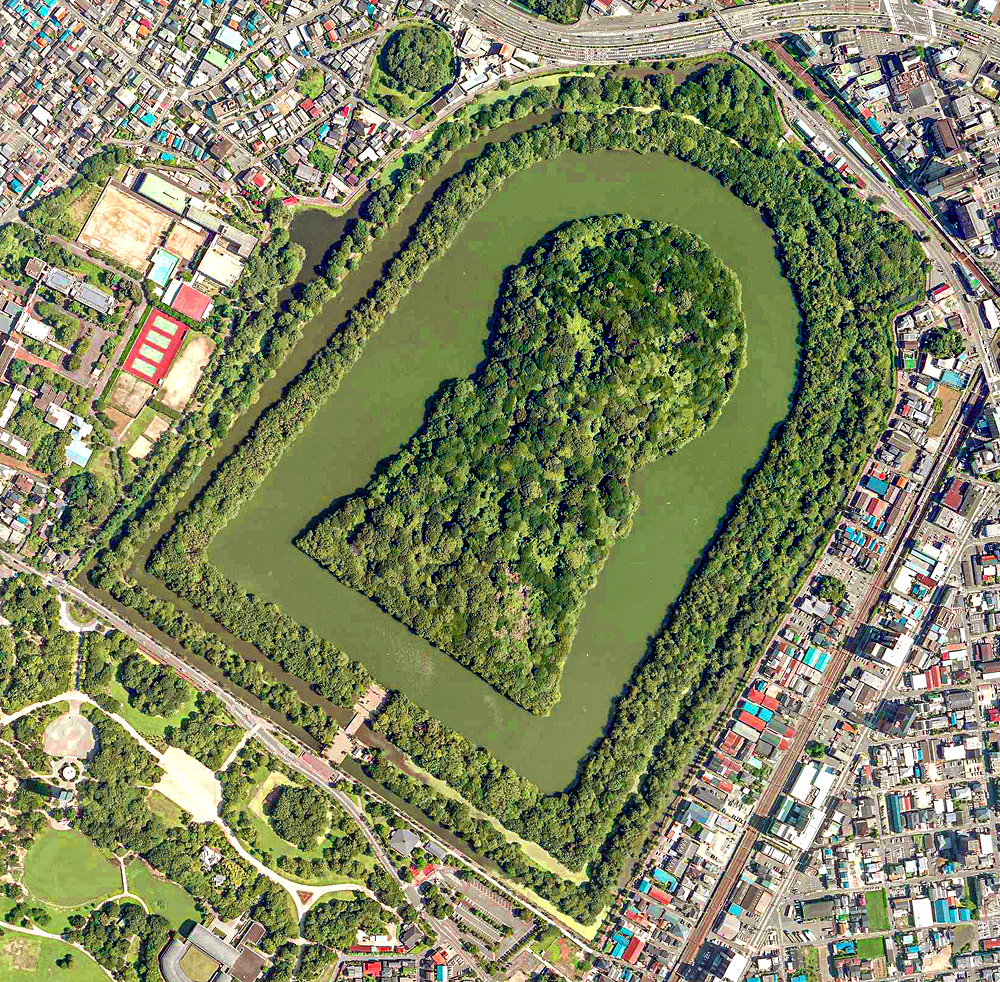 The keyhole, visible only from the air